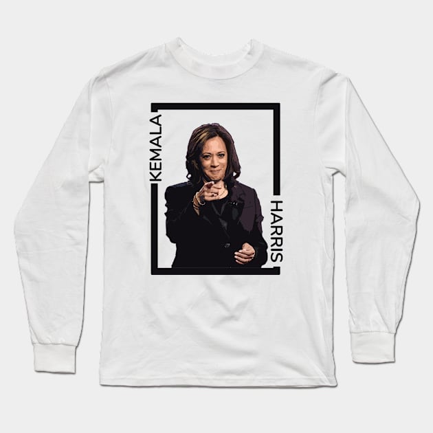 Kamala Harris Long Sleeve T-Shirt by iniandre